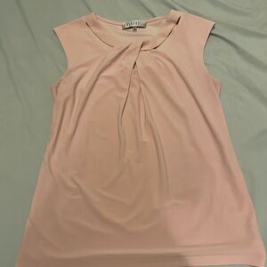 Kasper Blush Pink Sleeveless Blouse